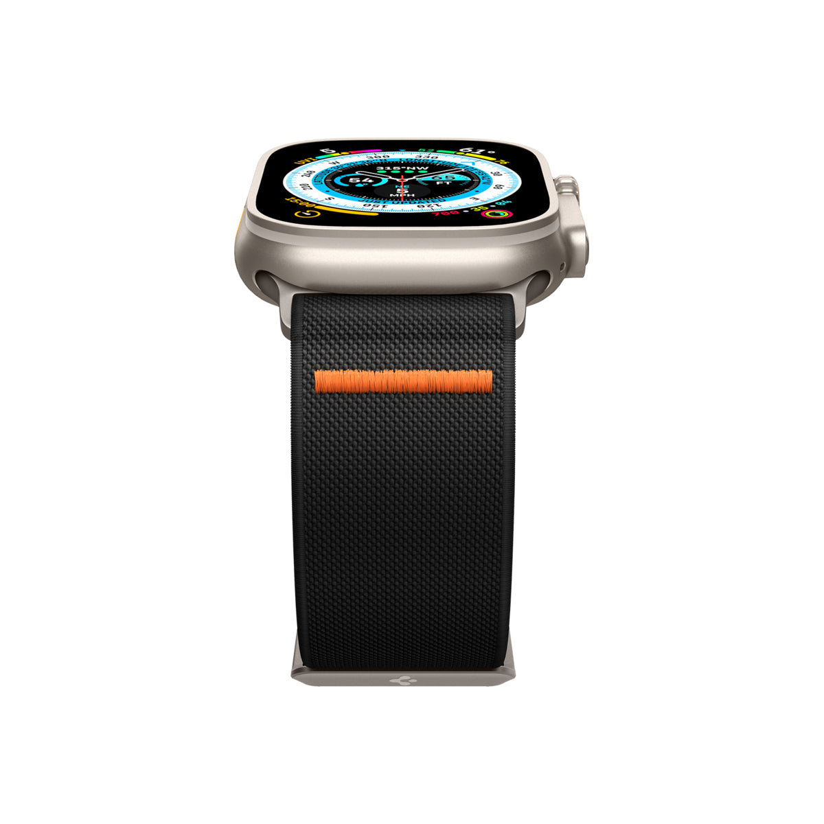 Řemínek pro Apple Watch 42/44/45/49mm Spigen Lite Fit Ultra - černý - istyle.work