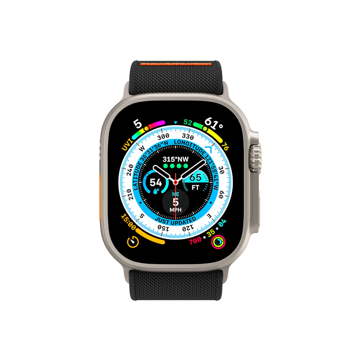 Řemínek pro Apple Watch 42/44/45/49mm Spigen Lite Fit Ultra - černý - istyle.work