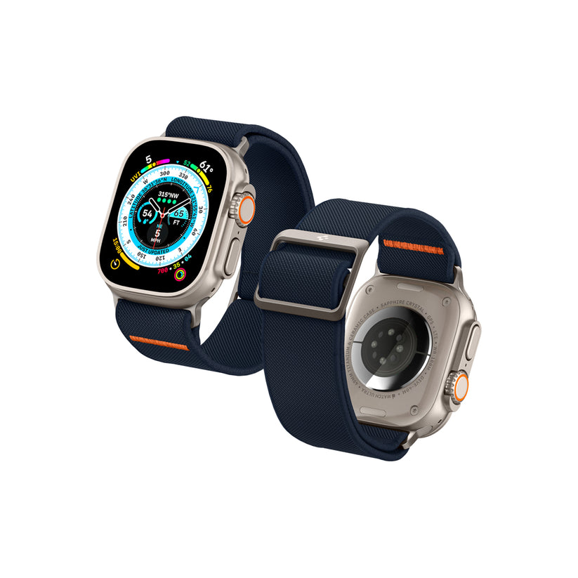 Řemínek pro Apple Watch 42/44/45/49mm Spigen Lite Fit Ultra - modrý - istyle.work
