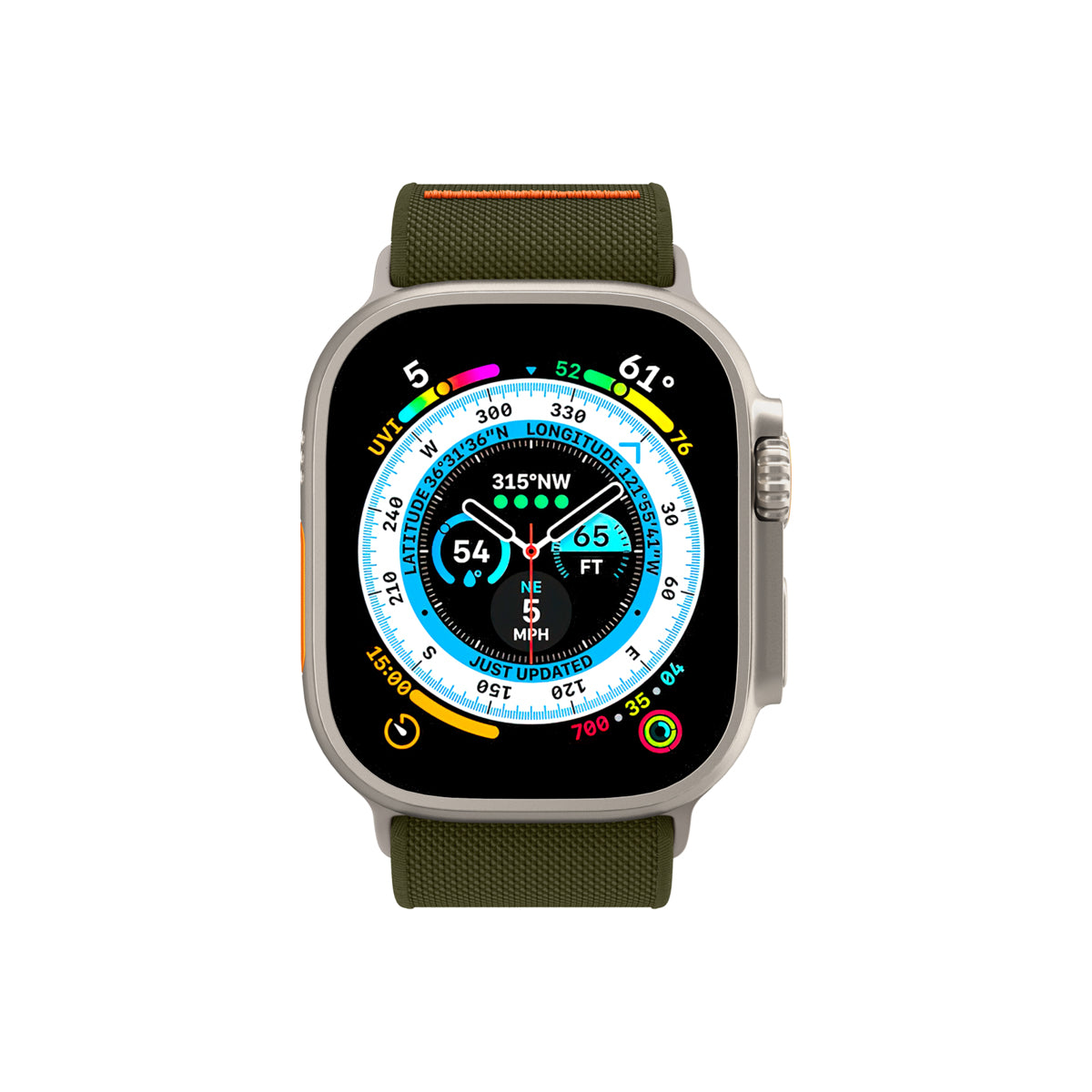 Řemínek pro Apple Watch 42/44/45/49mm Spigen Lite Fit Ultra - khaki - istyle.work