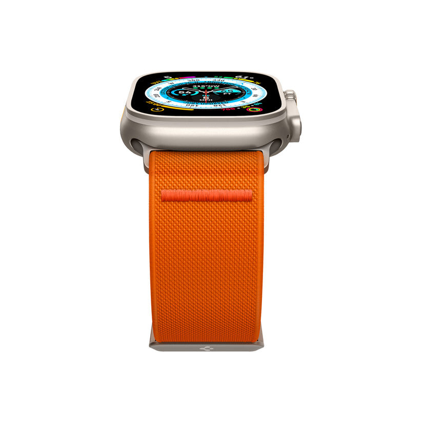 Řemínek pro Apple Watch 42/44/45/49mm Spigen Lite Fit Ultra - oranžový - istyle.work