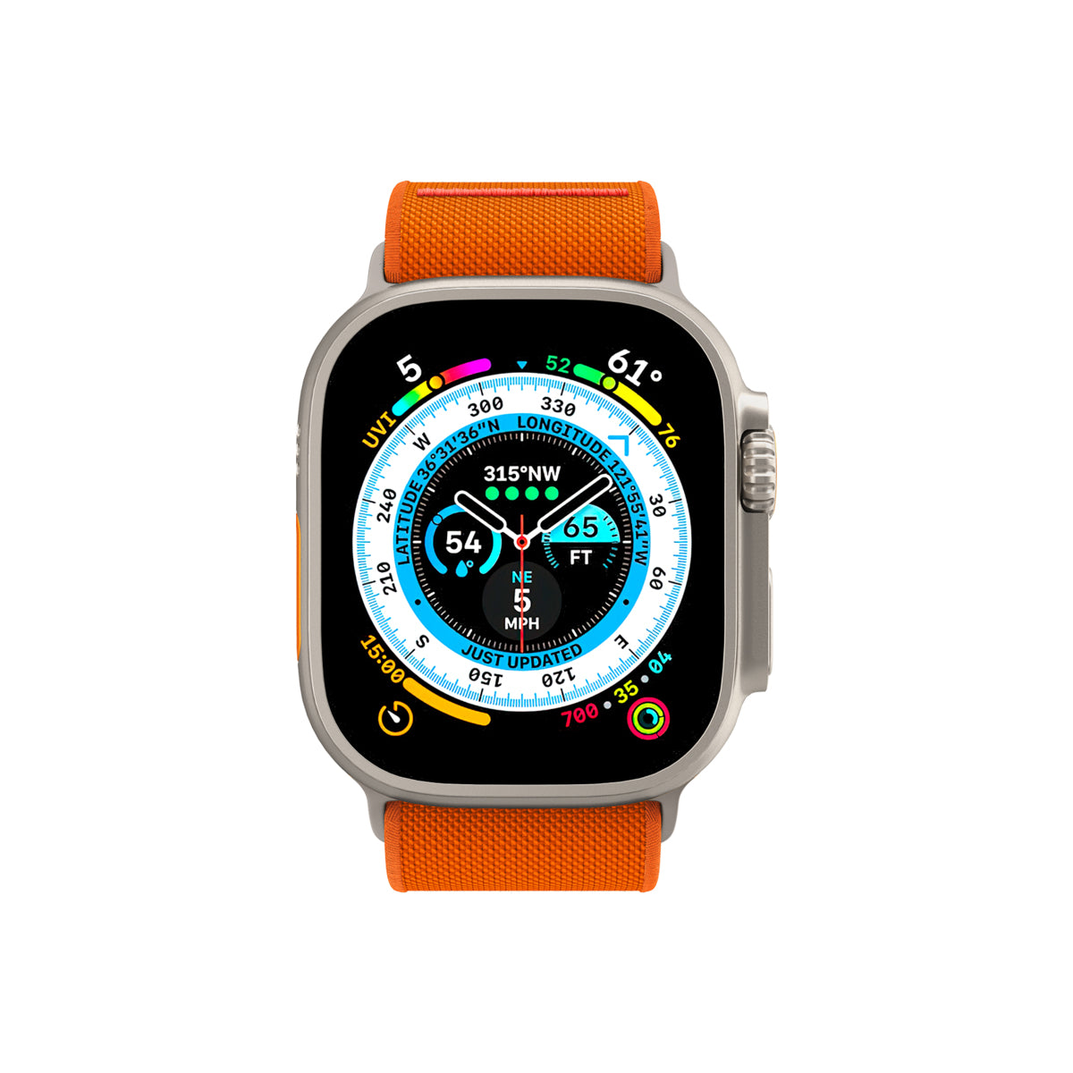 Řemínek pro Apple Watch 42/44/45/49mm Spigen Lite Fit Ultra - oranžový - istyle.work