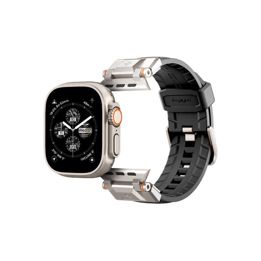 Řemínek pro Apple Watch 42/44/45/49 mm Spigen Dura Pro Armor Band - černý - istyle.work