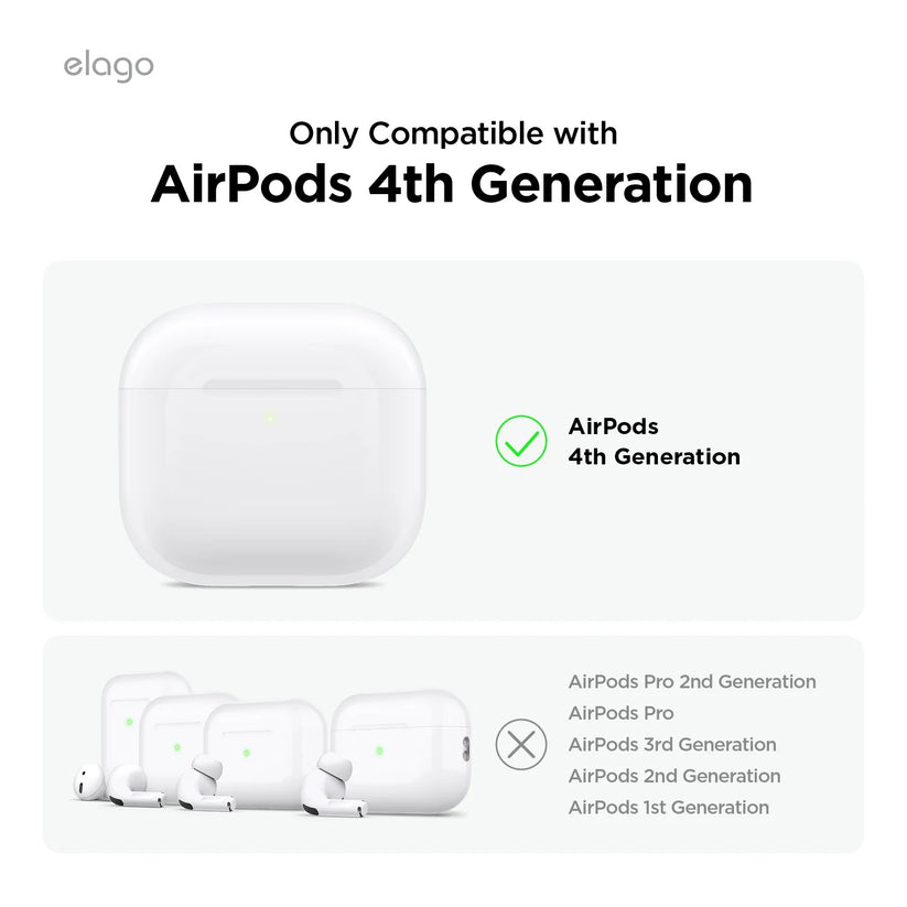 Závěsné pouzdro pro AirPods 4 Elago Hybrid Hang Case - šedé - istyle.work