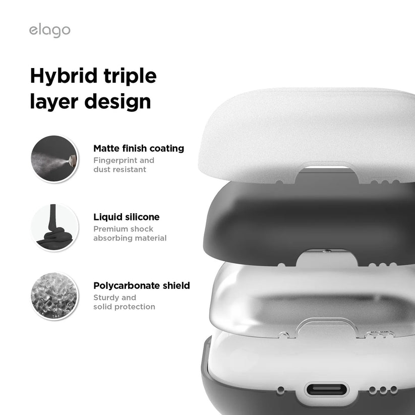 Závěsné pouzdro pro AirPods 4 Elago Hybrid Hang Case - šedé - istyle.work