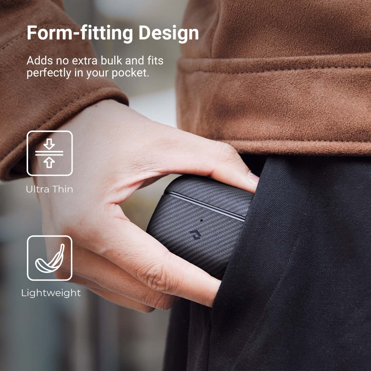 Kryt na AirPods Pro Pitaka MagEZ 2 - černý - istyle.work