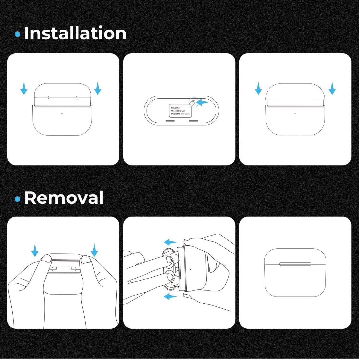 Kryt na AirPods Pro Pitaka MagEZ 2 - černý - istyle.work