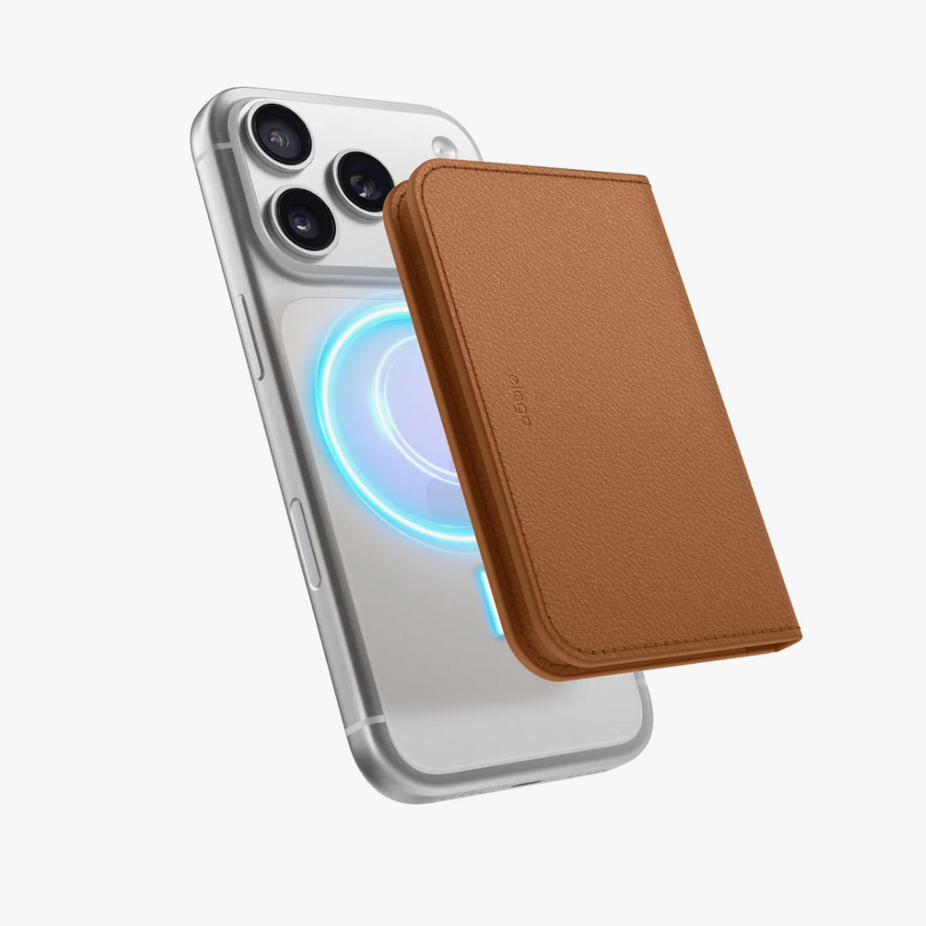 Magnetický držák karet Elago Card Holder - hnědý