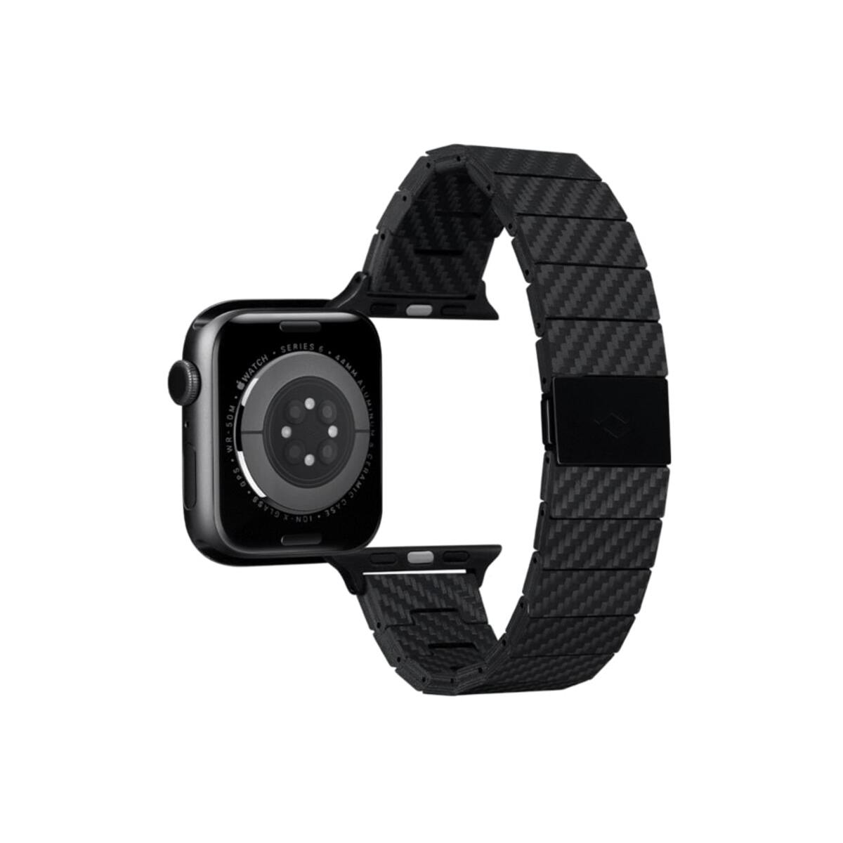 Řemínek pro Apple Watch 42/44/45/49mm Pitaka Carbon Fiber - tmavý - istyle.work