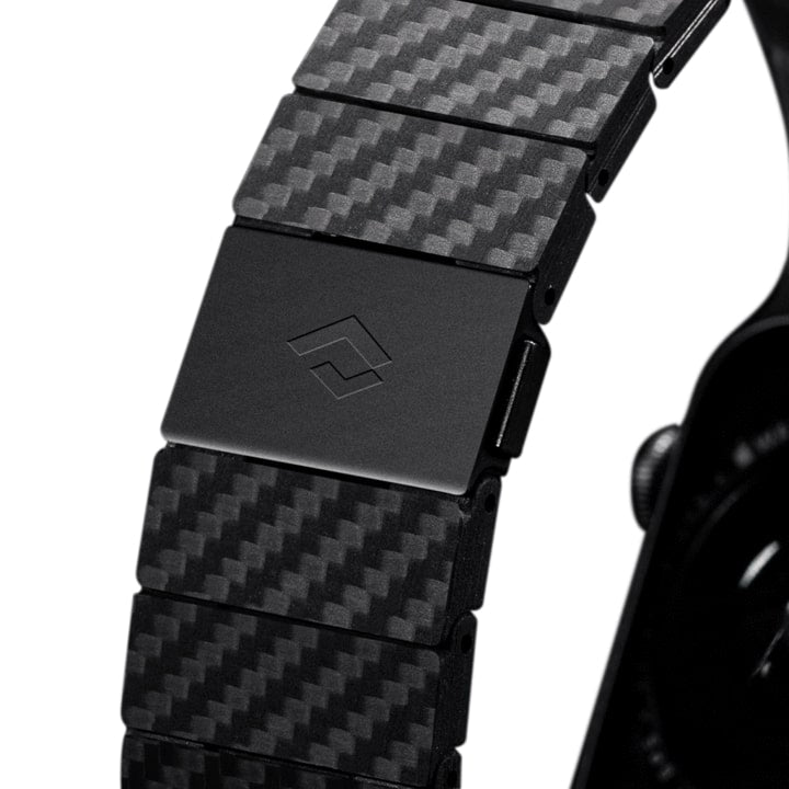 Řemínek pro Apple Watch 42/44/45/49mm Pitaka Carbon Fiber - tmavý - istyle.work