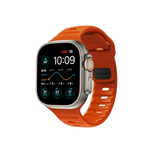 Řemínek pro Apple Watch 42/44/45/49 mm Nomad Sport Strap - oranžový - istyle.work