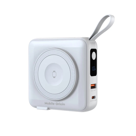 Powerbanka a cestovní nabíječka Mobile Origin PowerBank Travel Charger 10 000 mAh - bílá