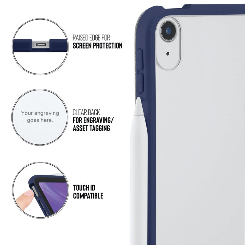 Pouzdro Pipetto Origami pro iPad Air 4 10.9" (2020) - námořnicky modré - istyle.work