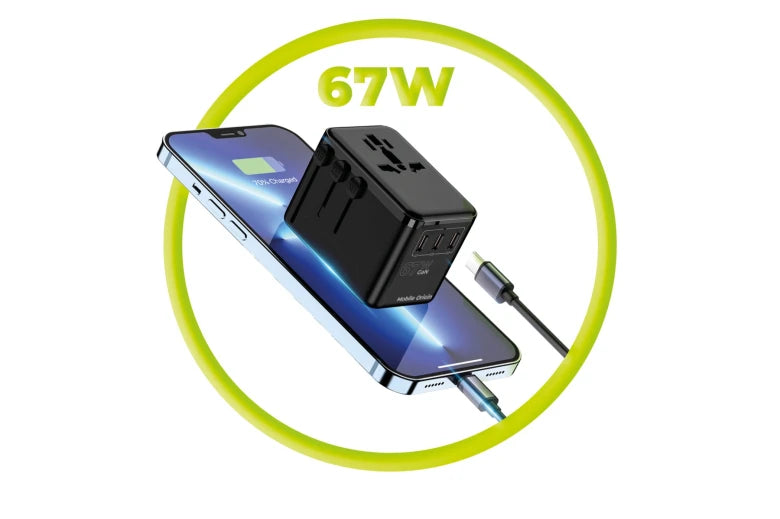 Cestovní adaptér Mobile Origin GaN 67W Travel Adapter