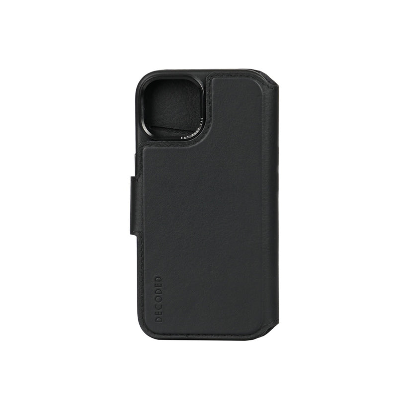 Kožená odnímatelná peněženka Decoded pro iPhone 15 Pro Max - černá - istyle.work