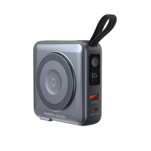 Powerbanka a cestovní nabíječka Mobile Origin PowerBank Travel Charger 10 000 mAh - šedá - istyle.work