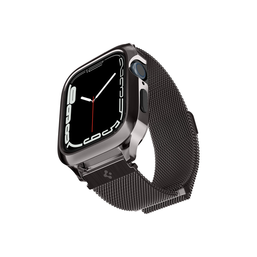 Řemínek pro Apple Watch 42/44/45/49 mm Spigen Metal Fit Pro - šedý - istyle.work