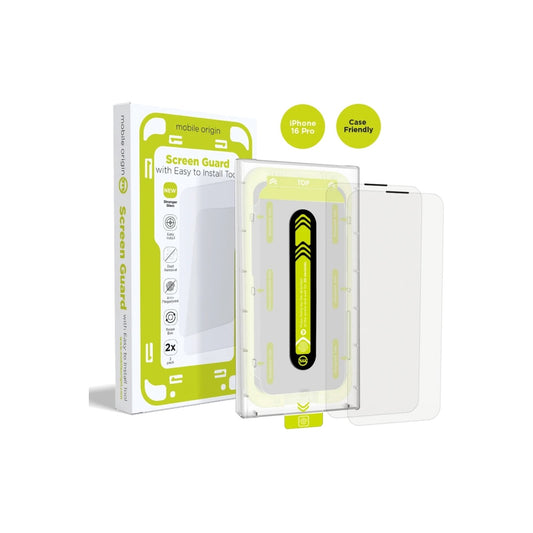 2 kusy ochranného skla pro iPhone 16 Pro Mobile Origin Screen Guard - istyle.work
