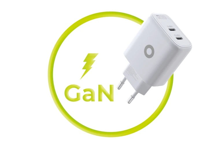 65W adaptér Mobile Origin GaN Dual USB-C Charger MO19 - bílý - istyle.work