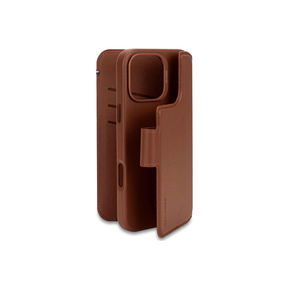 Kožená odnímatelná peněženka Decoded pro iPhone 16 Pro Max - béžová - istyle.work