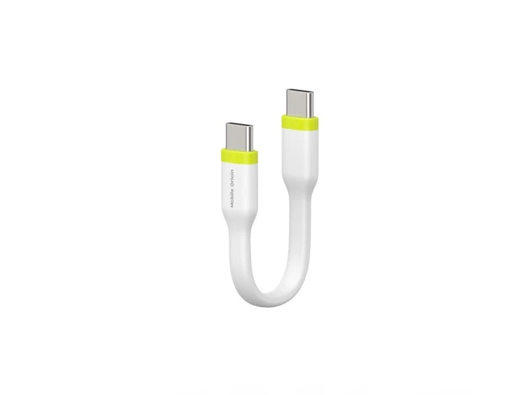 Kabel 60W Mobile Origin Compact USB-C / USB-C 10cm - bílý - istyle.work