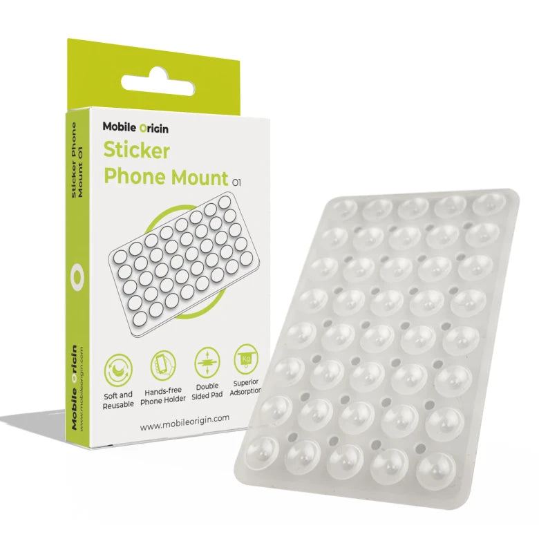 Držák telefonu Sticker Phone Mount O1 Mobile Origin – průhledný