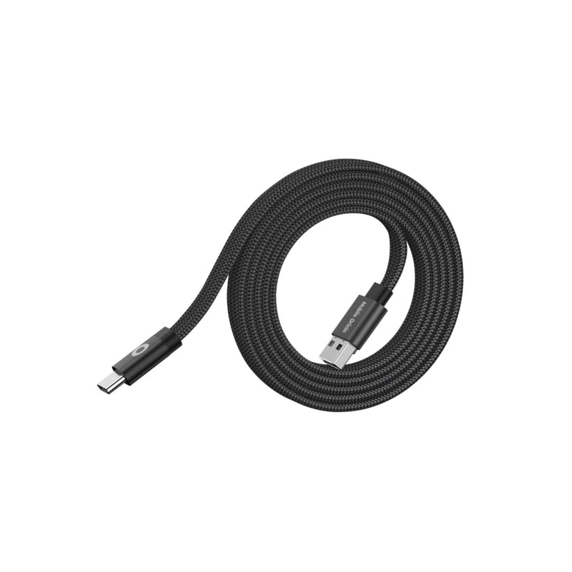 Magnetický 27W nabíjecí kabel Mobile Origin Original Flat Cable USB-A / USB-C 1m - černý - istyle.work