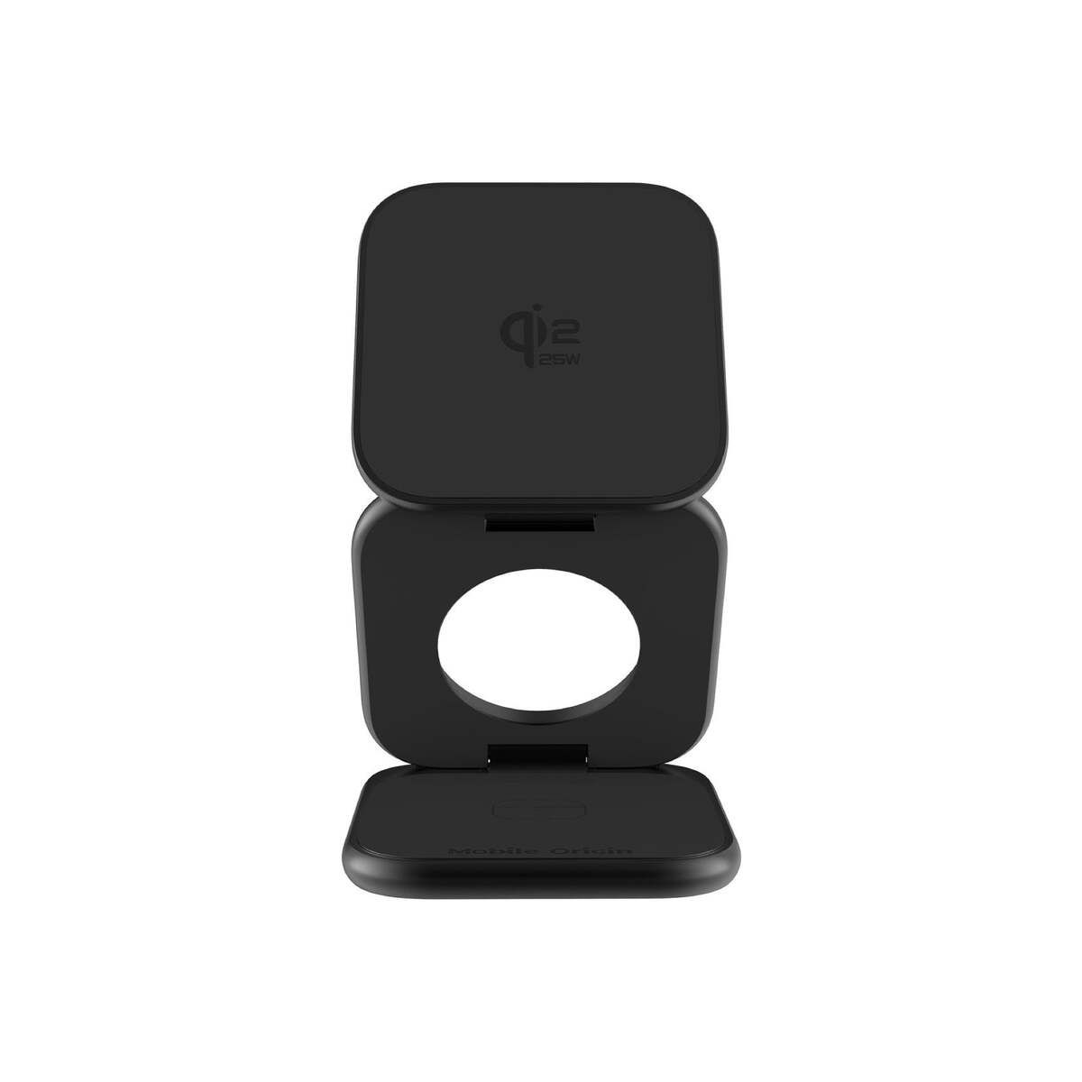 Ultratenká skládací nabíječka Mobile Origin 3v1 MagSafe PW36, Qi2 25W – matně černá