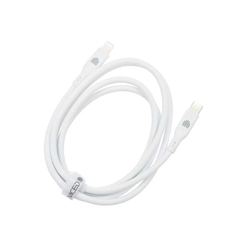 Kabel USB-C / Lightning Dviced 1,25 m – bílý - istyle.work