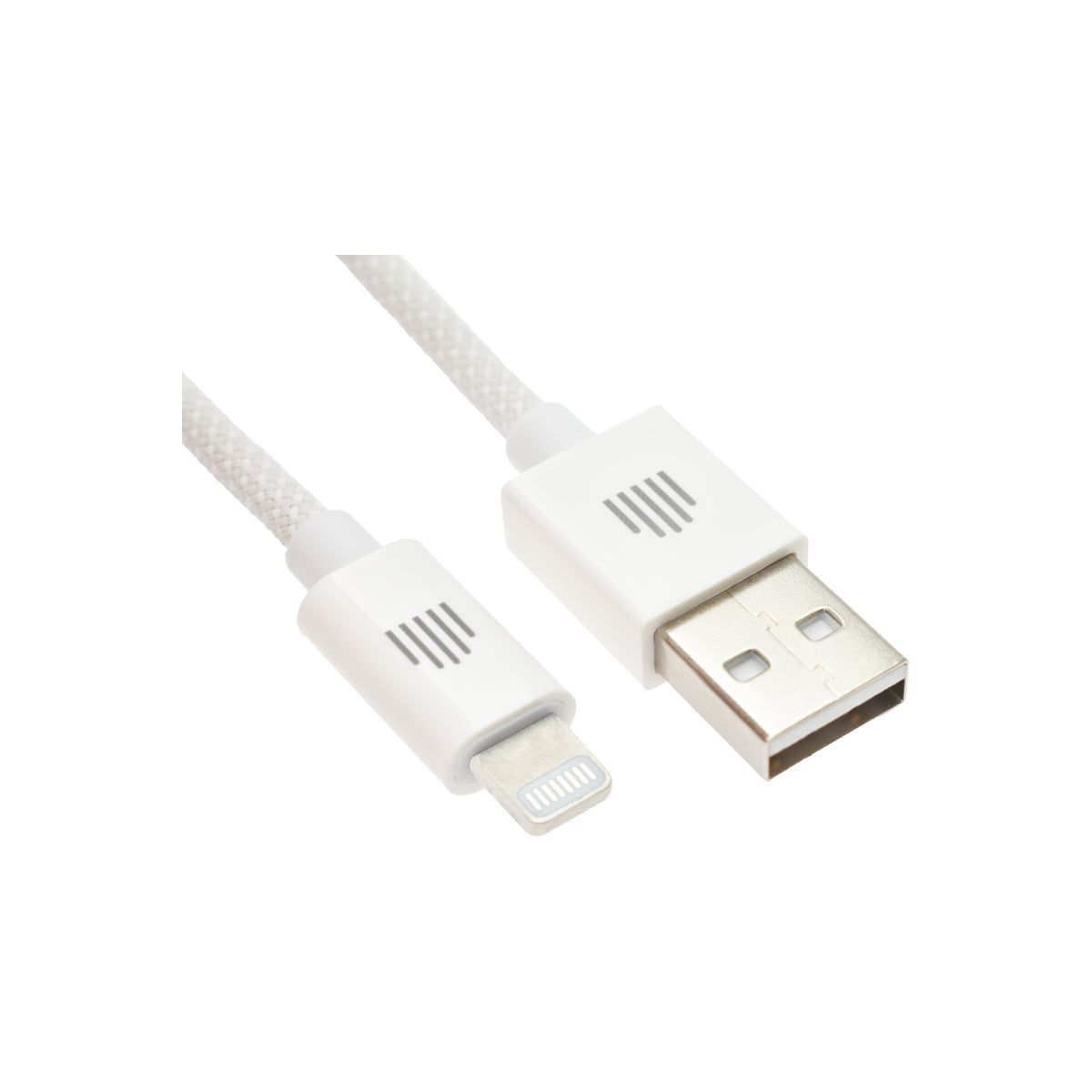 Pletený kabel USB-A / Lightning Dviced 1,25 m – bílý - istyle.work