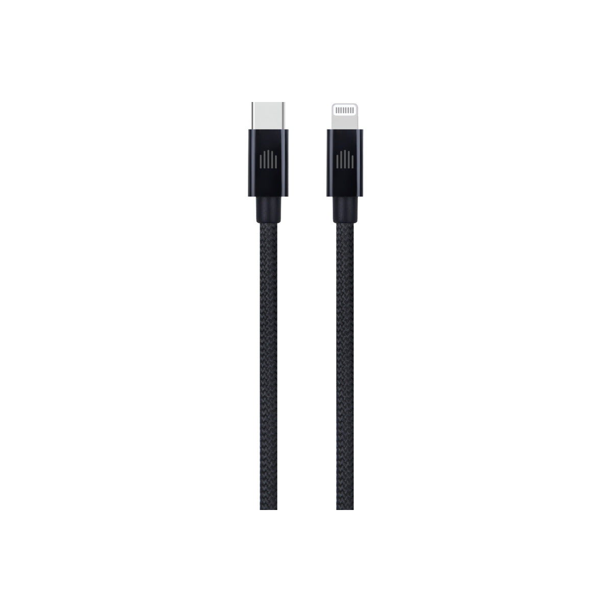 Pletený kabel USB-C / Lightning Dviced 0,25 m – černý - istyle.work