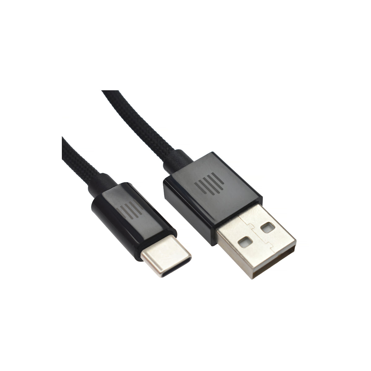 Pletený kabel USB-A / USB-C Dviced 1,25 m – černý - istyle.work