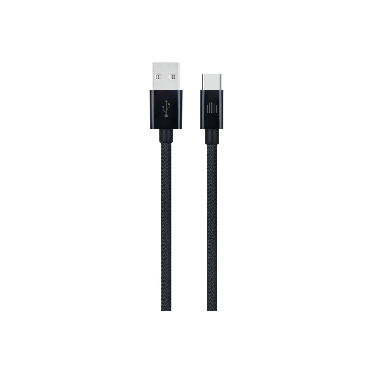 Pletený kabel USB-A / USB-C Dviced 1,25 m – černý - istyle.work