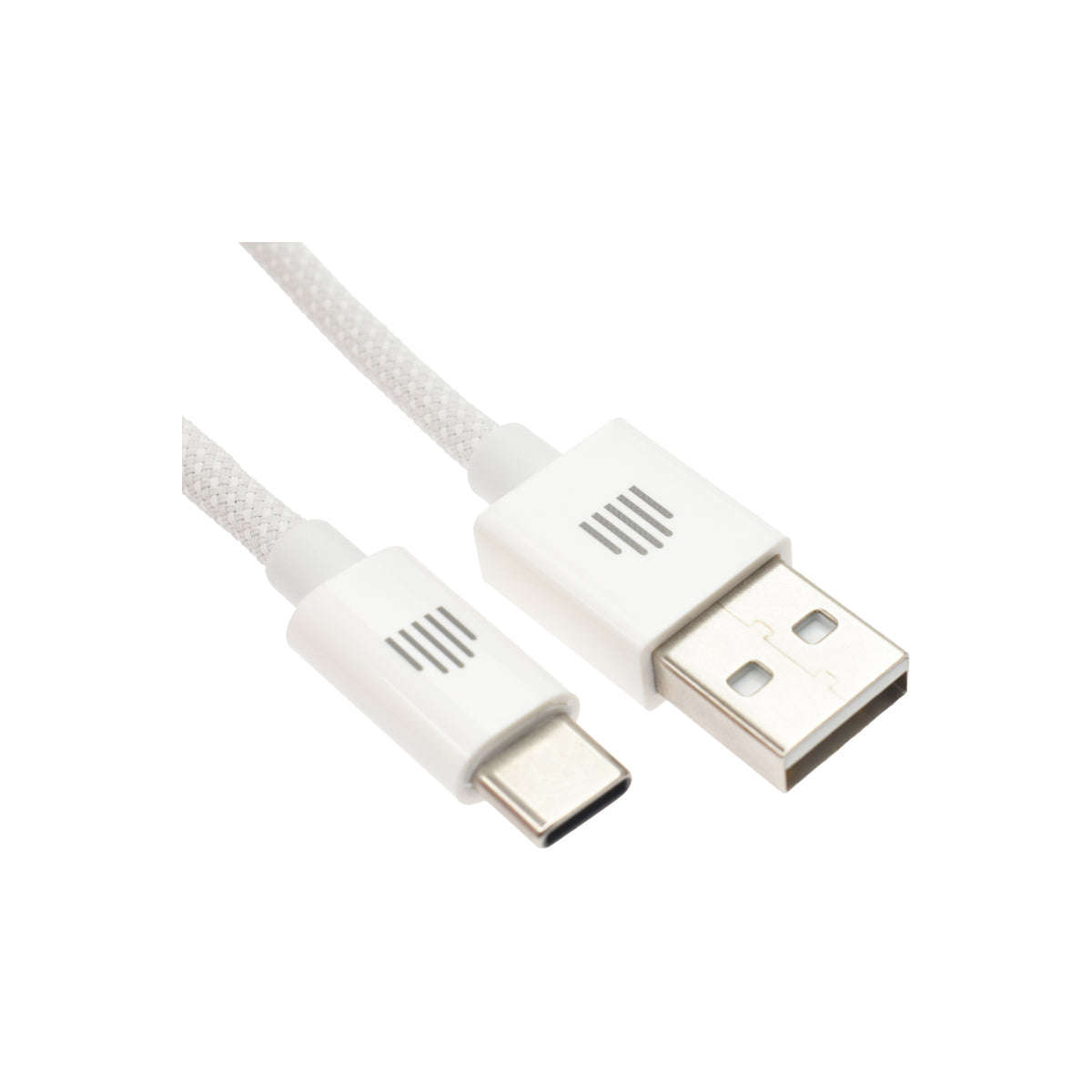 Pletený kabel USB-A / USB-C Dviced 1,25 m – bílý - istyle.work