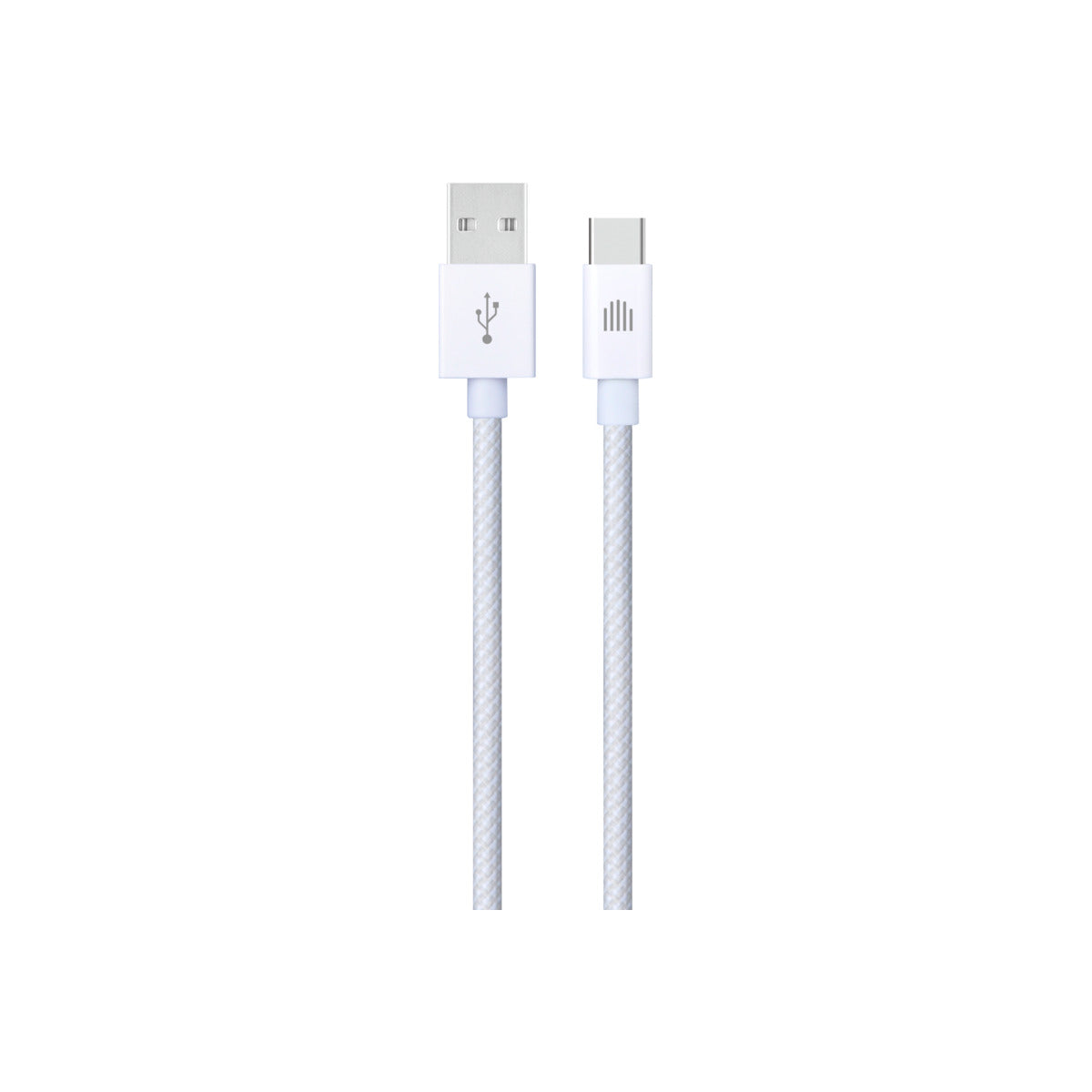 Pletený kabel USB-A / USB-C Dviced 1,25 m – bílý - istyle.work
