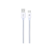 Pletený kabel USB-A / USB-C Dviced 1,25 m – bílý - istyle.work