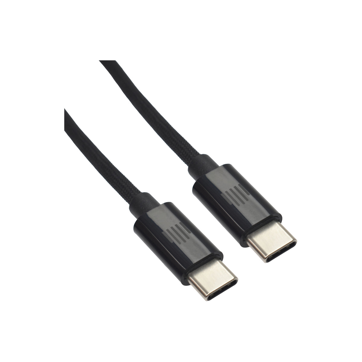 Pletený kabel USB-C / USB-C Dviced 0,25 m – černý - istyle.work