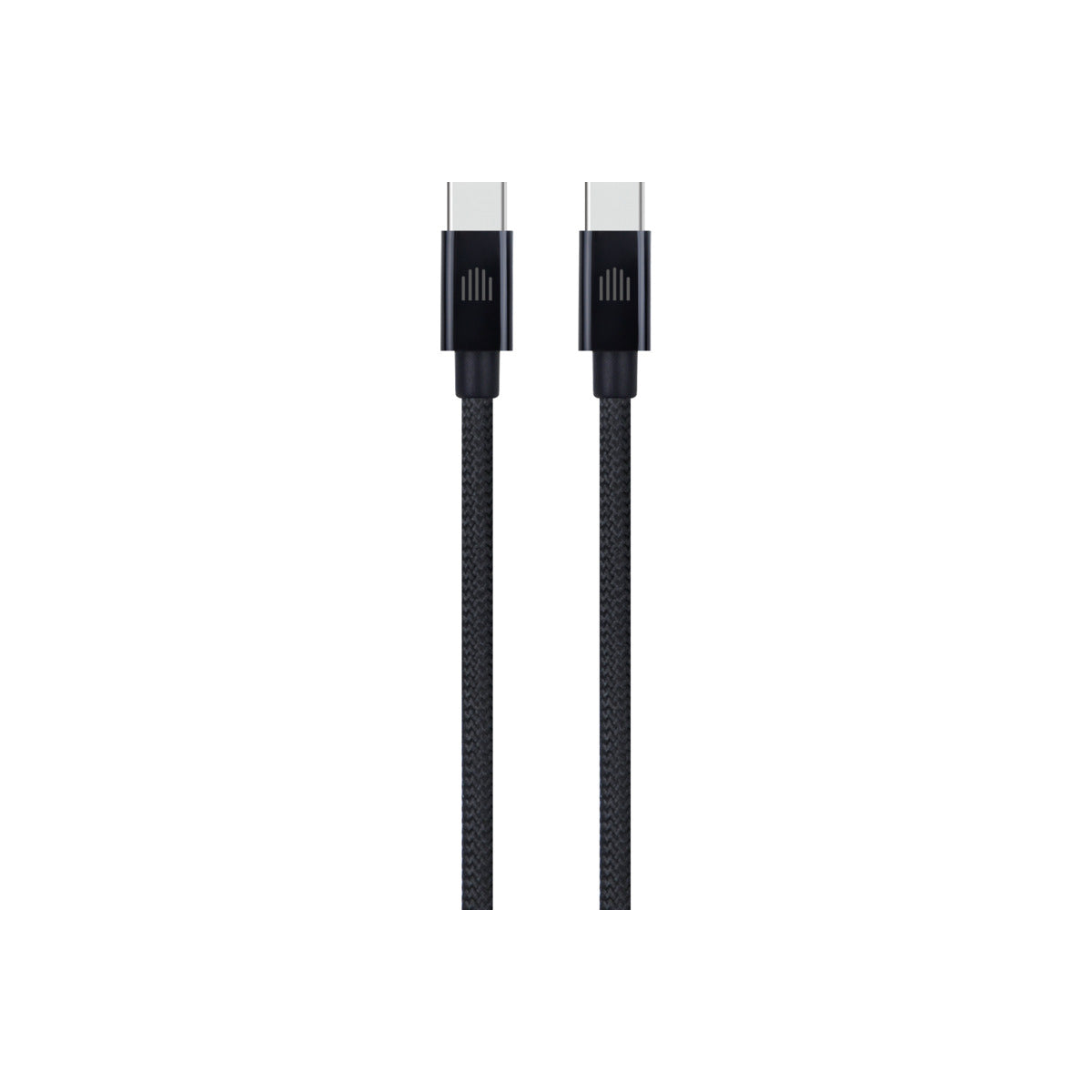 Pletený kabel USB-C / USB-C Dviced 0,25 m – černý - istyle.work