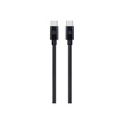 Pletený kabel USB-C / USB-C Dviced 0,25 m – černý - istyle.work