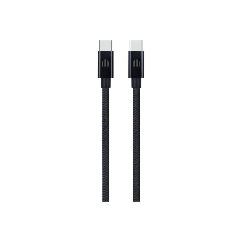 Pletený kabel USB-C / USB-C Dviced 0,25 m – černý - istyle.work