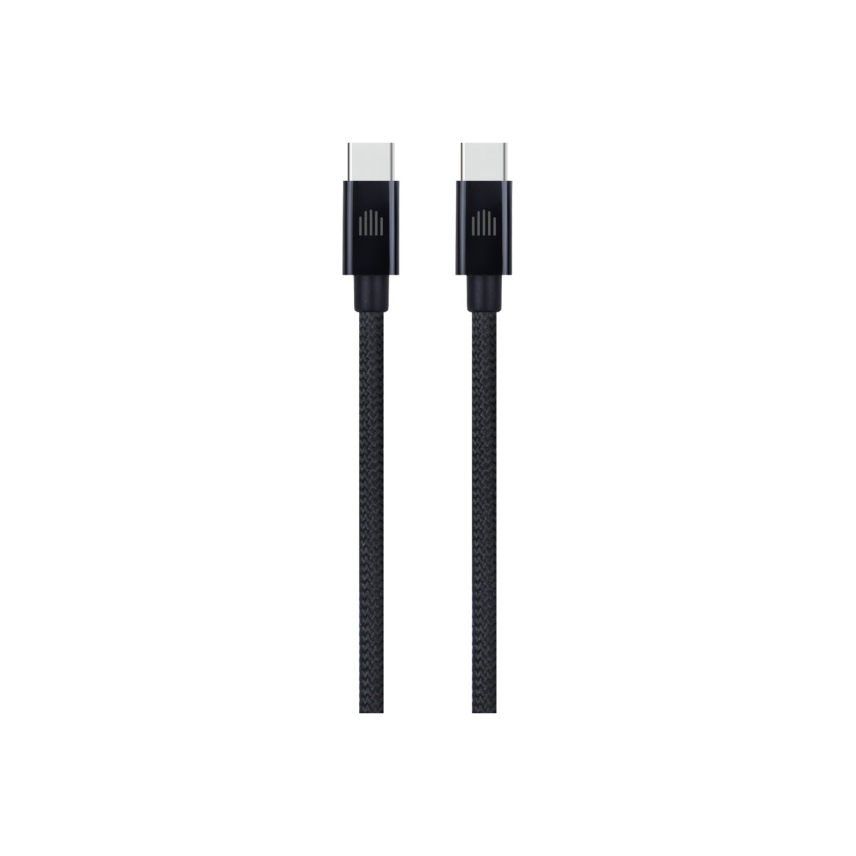 Pletený kabel USB-C / USB-C Dviced 1,25 m – černý - istyle.work