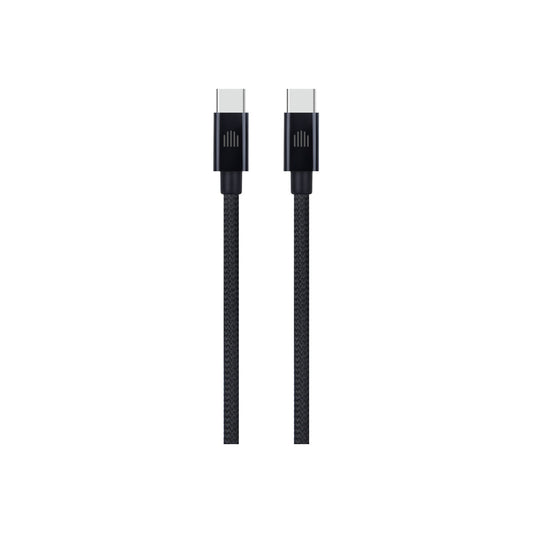 Pletený kabel USB-C / USB-C Dviced 1,25 m – černý - istyle.work