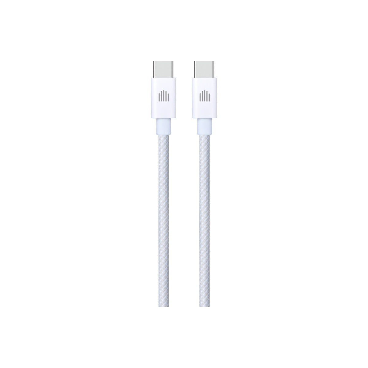 Pletený kabel USB-C / USB-C Dviced 1,25 m – bílý - istyle.work