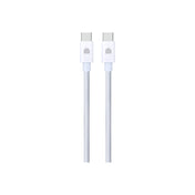 Pletený kabel USB-C / USB-C Dviced 1,25 m – bílý - istyle.work