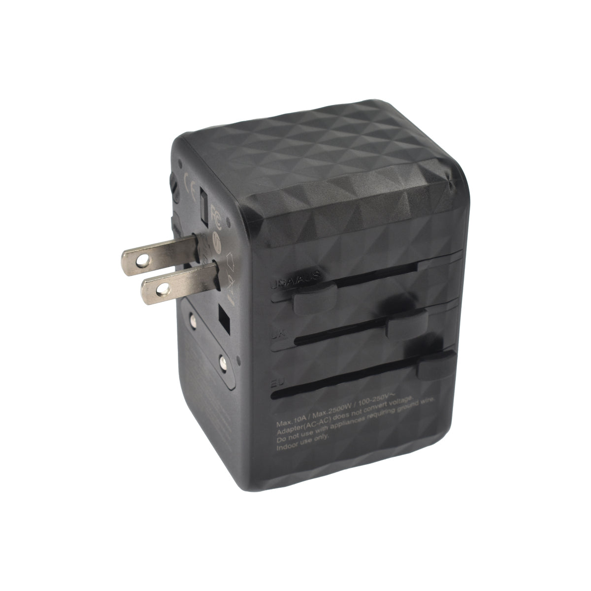 Cestovní adaptér 65W Dviced Universal – černý - istyle.work