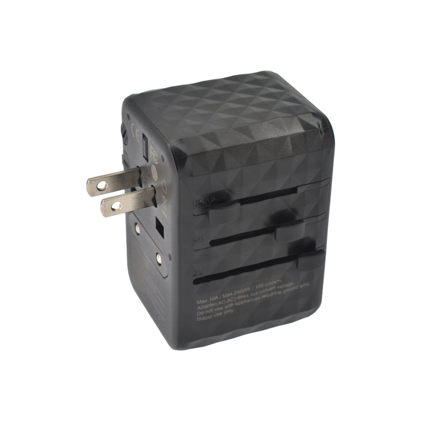 Cestovní adaptér 65W Dviced Universal – černý - istyle.work