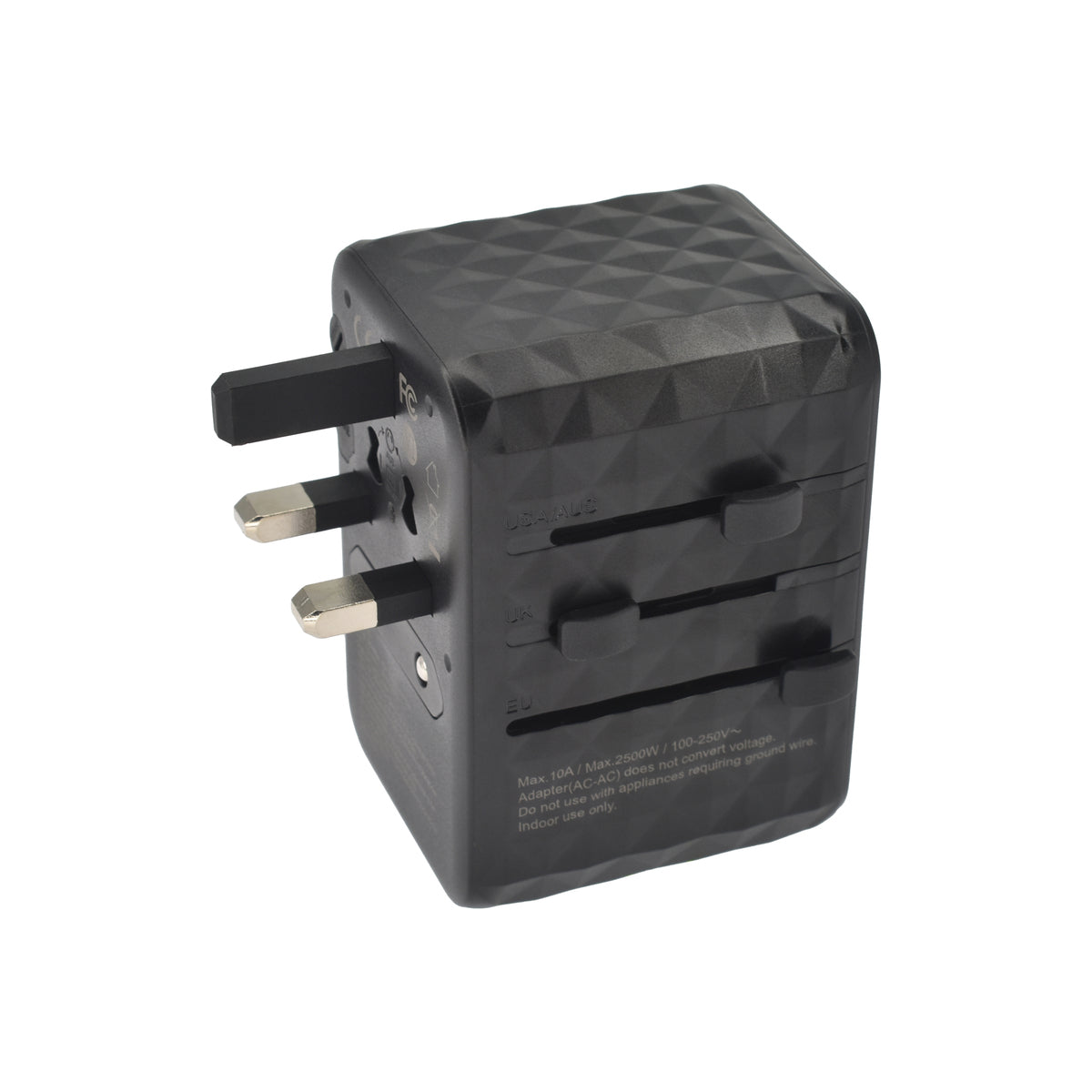 Cestovní adaptér 65W Dviced Universal – černý - istyle.work