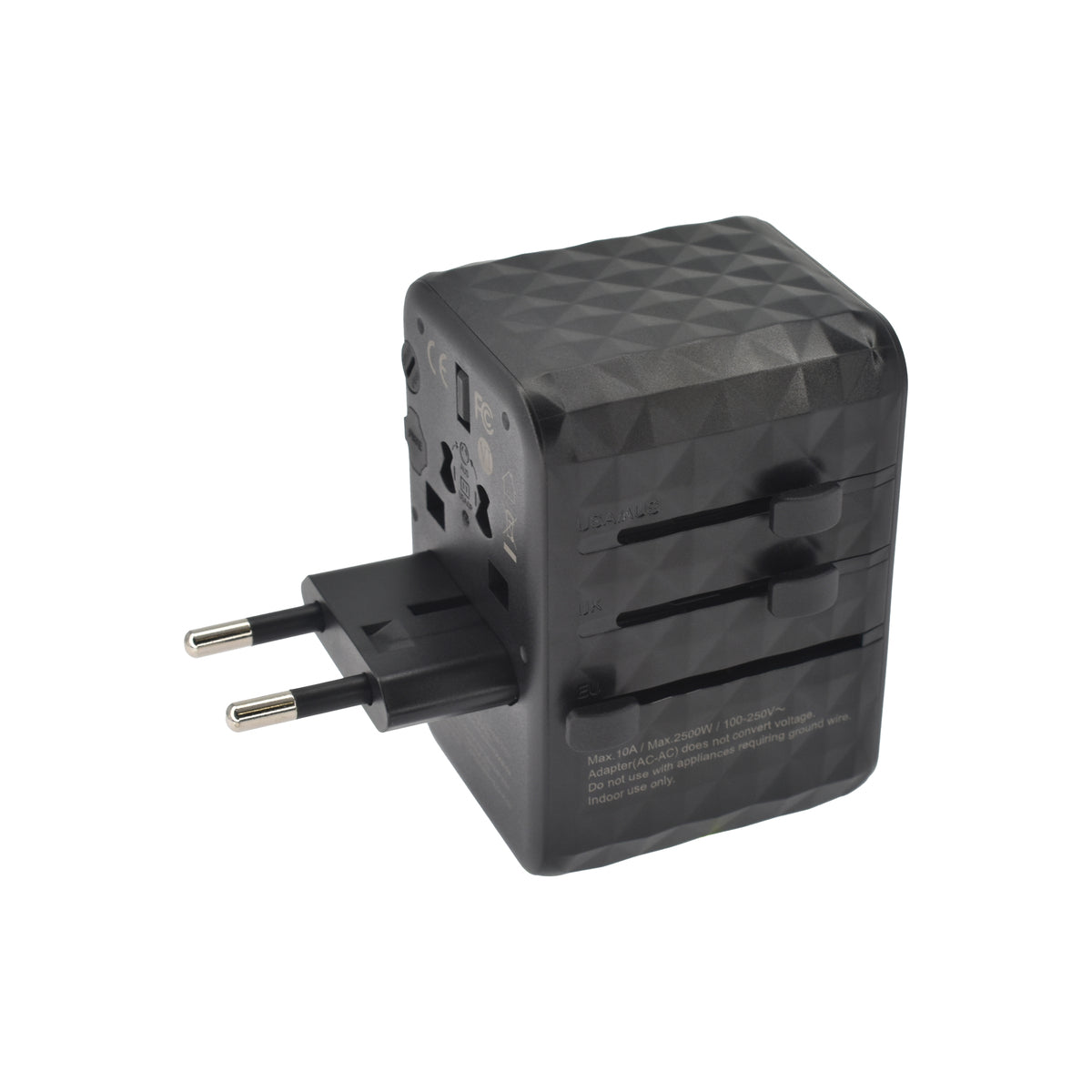 Cestovní adaptér 65W Dviced Universal – černý - istyle.work