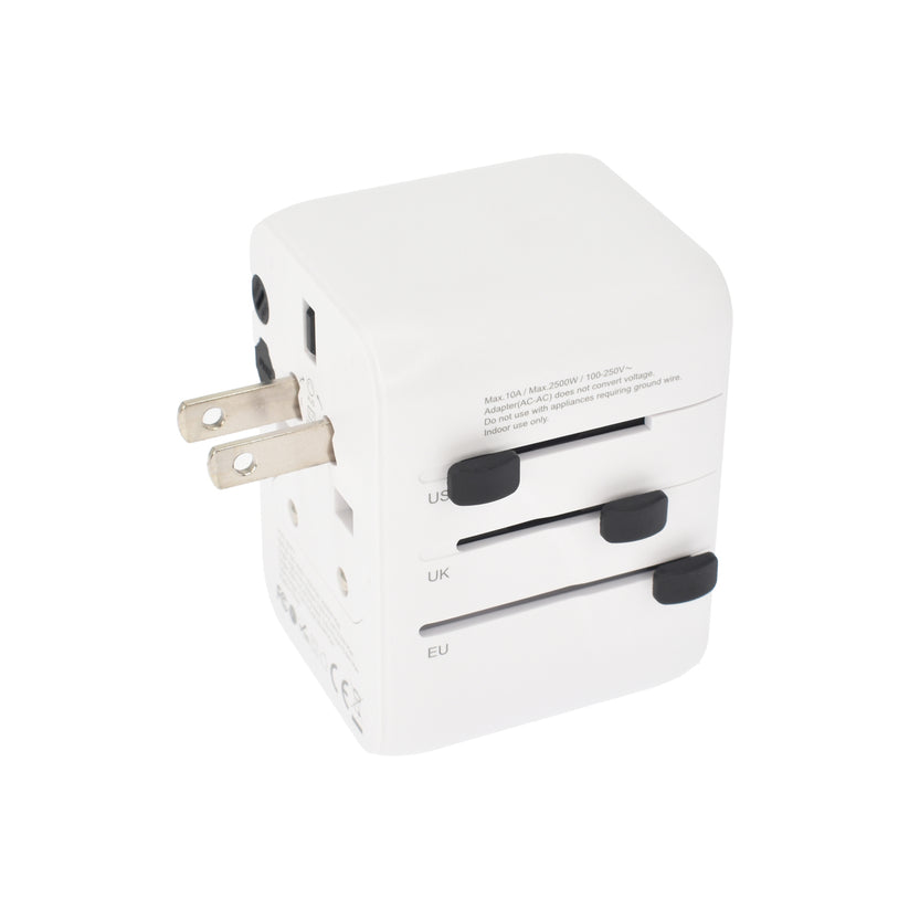 Cestovní adaptér 28W Dviced Universal – bílý - istyle.work