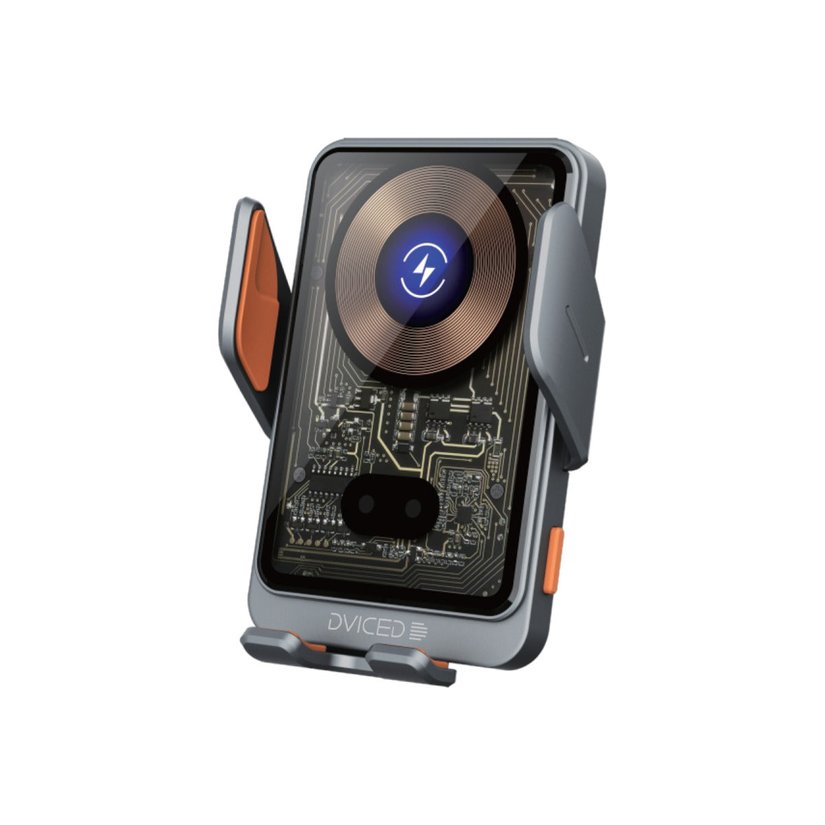 Bezdrátová nabíječka s držákem do auta Dviced – šedá - istyle.work
